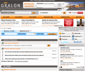 gralon.net: Gralon : Guide touristique, culturel et Annuaire Internet
Site portail généraliste comportant un annuaire de liens classés par catégories ainsi que tout un panel de services pour les internautes : horoscope, météo, programme télé, immobilier, petites annonces et bien plus