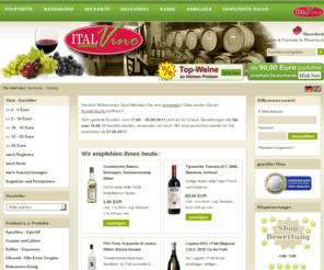 italvino.de: Italien Online-Shop Wein-Prosecco-Lambrusco-Grappa-Kaffee-Olivenöl-Balsamico-Nudeln Italvino.de
Italvino.de - der Spezialist für italienische Lebensmittel. Im Online-Shop führen wir über 550 Artikel: Weine, Grappa, Prosecco, Lambrusco, Kaffee, Pasta und Saucen, Olivenöl und Balsamico