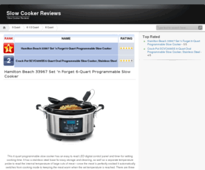 slowcookerreviews.net: Slow Cooker Reviews
Find the best slow cooker suited for you in our slow cooker reviews