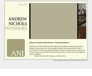 andrewnichols.co.uk: Beautiful Hand Painted Kitchens. Creative design and traditional craftsmanship
Bespoke hand Painted Kitchens. Creative and imaginative design from Andrew Nichols Interiors.