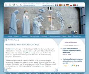 knockshrine.com: Marian Shrine |  Knock Shrine | Ireland’s National Marian Shrine | Shrine Mayo
Knock Shrine in Co. Mayo is Ireland's National Marian Shrine, pilgrims visit the site of the Apparition in 1879. 