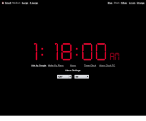 meta-clock.com: Online Alarm Clock
Online Alarm Clock - Free internet alarm clock displaying your computer time.