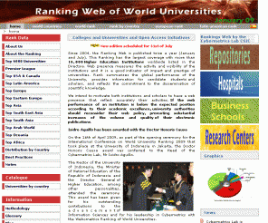 webometrics.info: World Universities' ranking on the Web: Home

