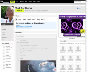 walkforburma.com: Walk For BUrma (Walk For Burma) on Myspace
Walk For BUrma (Walk For Burma)'s profile on Myspace, the leading social entertainment destination powered by the passion of our fans.