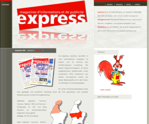 express.lu: [ e x p r e s s ] » magazines d'informations et de publicit&eacute
express.lu » magazines d'informations et de publicit&eacute