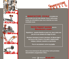 manufacturevocale.com: La Manufacture Vocale - Ensemble Vocal
La Manufacture Vocale Ensemble Vocal