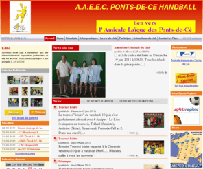 aaeec-hand.com: A.A.E.E.C. PONTS-DE-CE      HANDBALL - Accueil
Site du club A.A.E.E.C. PONTS-DE-CE
