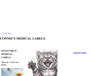 conniesmedicallabels.com: Home Page
Home Page