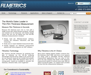 filmetricsasia.com: Thin Film Thickness Measurement Systems by Filmetrics
Affordable thin film thickness measurement systems from the world sales and technology leader.