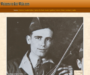 bobwillsswing.com: The Official Home of Bob Wills
Welcome to the official online home of Bob Wills!