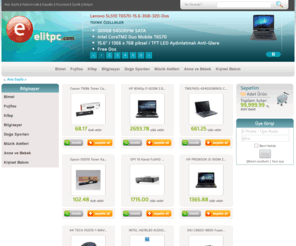 elitpc.com: elitpc.com | yapım aşamasındadır - under construction
Türkiye'nin doğrudan kurumsal müşteriye yönelik ilk bilişim ürünleri,tüketim malzemeleri,çevre birimleri ve bilgisayar satış elektronik ticaret sitesi. Yazıcılar, USB ürünleri, tarayıcılar, faks cihazları, toner, kartuş ve yazıcı şeritleri, Voltran pc toplama montaj robotu
