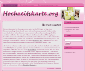 hochzeitskarte.org: Hochzeitskarten und Hochzeitskarten-Texte
Hochzeitskarten sind im Grunde genommen schon fast das Wichtigste im Zuge einer Hochzeitseinladung. Wir geben einen Überblick für eure Hochzeit.