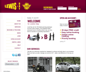 lewisday-transport.net: Local, National, International Courier & Chauffeur Services
Lewis Day Transport PLC is a one stop courier and passenger car provider, click for more information on the wide range of services that we offer.