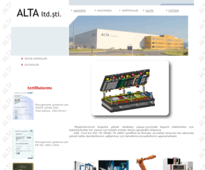 altametal.com: ALTA Yedek Parça va Kalıp Sanayi ve Ticaret Limited Şirketi
