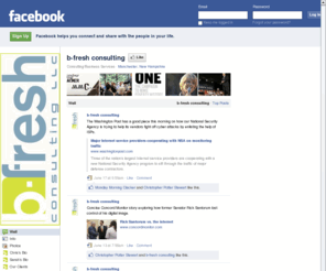 bfreshconsulting.com: Incompatible Browser | Facebook
 Facebook is a social utility that connects people with friends and others who work, study and live around them. People use Facebook to keep up with friends, upload an unlimited number of photos, post links and videos, and learn more about the people they meet.