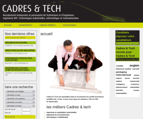 cadres-tech.com: Cadres & Tech Conseil - Accueil
Joomla - the dynamic portal engine and content management system