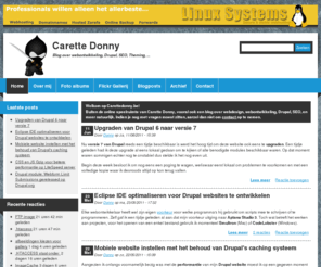 carettedonny.be: Drupal, SEO, Webontwikkeling en webdesign | Carette Donny
Een blog over Drupal, SEO, PHP, Webontwikkeling en webdesign