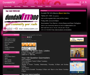 dundalkfm.com: Welcome to DundalkFM 100 Radio
Dundalk FM 100 - Community Radio for the North East of Ireland.