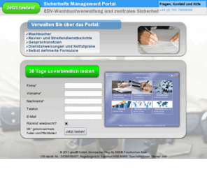 sicherheits-management-portal.com: Sicherheits Management Portal
Cloudfähiges Sicherheits-Management-Portal mit Wachbuchverwaltung