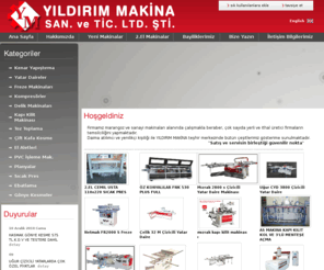 yildirimmakina.org: Yıldırım Makina - Ağaç işleme makinaları Kenar Yapıştırma Freze Çizicili Yatar
Sıfır ve 2. El Ağaç işleme makinaları alımı satımı ve takas imkanı. Satış ve servisin birleştiği güvenilir nokta.