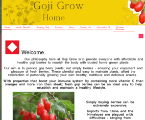 gojigrow.com: Goji Grow - Home
Buy Goji plants from a trusted UK source. Reap the benefits of owning the superfood plant - Buy from the Goji greenhouse.