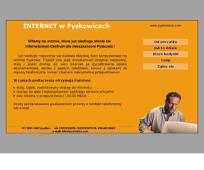 pyskowice.com: Pyskowice.com - Miejska Siec z Dostepem Do Internetu
