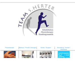 team-sabine-herter.com: Team S. Herter - Rehabilitation - Physiotherapie - Krankengymnastik
Team S. Herter, Praxis für Rehabilitation, Physiotherapie und Krankengymnastik, Gerlingen, Hauptstraße 29, Telefon: 07156/27336