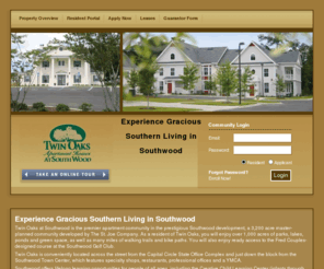 twinoaksatsouthwood.com: Twin Oaks at Southwood
Twin Oaks at Southwood
