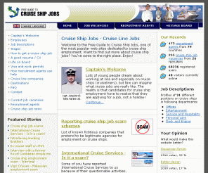 cruiselinesjobs.com: Free Guide to Cruise Ship Jobs - Cruise Line Jobs
How to find cruise ship jobs and employment on cruise ships. Work on sea! Free information about cruise line jobs.