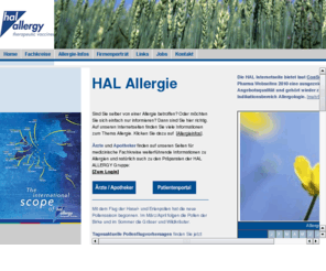 hal-allergie.de: HAL ALLERGIE GmbH. Lösungen für Allergologen
HAL ALLERGIE GMBH - Lösungen & Service für Allergologen und Informationen für Allergiepatienten