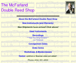 mcfarlanddoublereed.com: The McFarland Double Reed Shop
