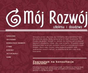 mojrozwoj.com: Warsztaty rozwoju osobistego – Mój rozwój
Możesz odnieść sukces, zyskać pewność siebie, znaleźć swoją receptę na szczęście. Świetne szkolenia z rozwoju osobistego w dobrej cenie.