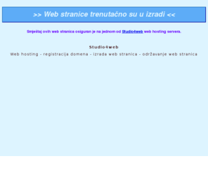 xlgrupa.net: Web stranice su u izradi - Studio4web, web hosting i domene
