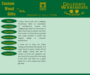 4cwg.com: Custom Wood Gifts by Shelia ~ Collegiate Warehouse ~ Keepsakes to last a lifetime
Collegiate licensed product