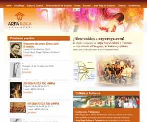 arparoga.com: Arpa Roga Espacio Cultural, Asunción Paraguay - Bienvenidos
Pagina oficial de Arpa Roga: Espacio y Cultura. Como parte del amor al Paraguay, a su cultura y a su música, surge este proyecto