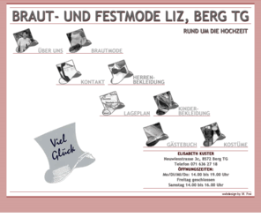 brautmode-liz.ch: Braut- und Festmode LIZ
Brautmode, Festmode, Kostüme, Verleih, Hochzeit, 