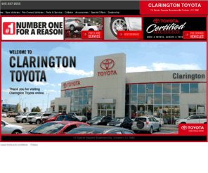 claringtontoyota.com: Clarington Toyota - Home - Welcome to Clarington Toyota and Thank You for visiting us online.
Clarington Toyota - Home 2009-05-22 16:59:06