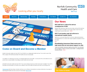 communityhealthandcare.info: Home :: Norfolk Community Health and Care NHS Trust
 Welcome to Norfolk Community Health and Care NHS Trust Norfolk Community Health and Care NHS Trust (NCH&C) is an independent health and care Trust, which is part of the NHS, employs NHS staff and provides NHS health and care to local people.