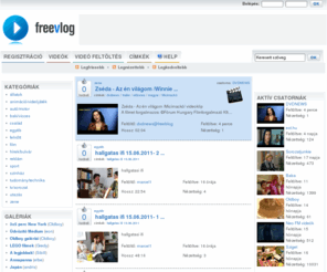 freevlog.hu: Freevlog - online videó adatbázis
Tematikus videó adatbázis és videó megosztó szolgáltatás