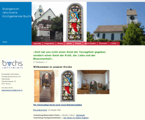 kirche-buchs.ch: Evangelisch-reformierte Kirchgemeinde Buchs
Quickpage ist ein kirchliches Content Management System (CMS). Mit Quickpage realisieren Kirchgemeinden und Pfarreien den eigenen Internet-Auftritt ohne Vorkenntnisse und mit minimalem Aufwand.