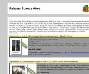 palermo-buenos-aires.com: Palermo Buenos Aires Argentina
Palermo Buenos Aires. Información detallada para quien esta planeado vivir en Palermo.