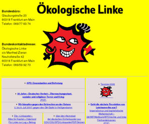 lmen.net: Ökologische Linke: Startseite
Ökologische Linke