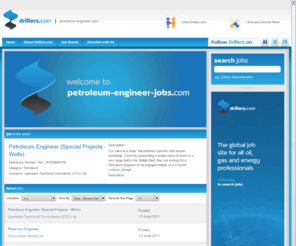 petroleum-engineer-jobs.com: Petroleum Engineer Jobs, Jobs in Petroleum Engineering, drillers.com
Petroleum Engineer Jobs, Jobs in Petroleum Engineering, drillers.com