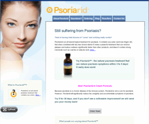 transdermasol.com: Psoriarid | Natural Psoriasis Treatment
Psoriarid is an all natural, herbal plant based, non-toxic topical liquid used to reduce psoriasis symptoms using soy esters and argan oil.