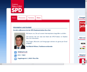 woehner.info: SPD Neu-Ulm, Augsburgerstr. 3, 89231 Neu-Ulm Tel.: 0731-7 30 01  e-mail: info@spd-nu.de
Politik in Neu-Ulm