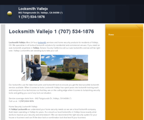 vallejolocksmith.com: Locksmith Vallejo - Security Locksmith Vallejo CA
Vallejo Locksmith your security locksmiths in Vallejo California, service from: 962 Fairgrounds Dr, Vallejo, CA 94589. At Locksmith Vallejo you get 24 hour locksmith services home security including emergency and auto locksmith lock and key solutions.