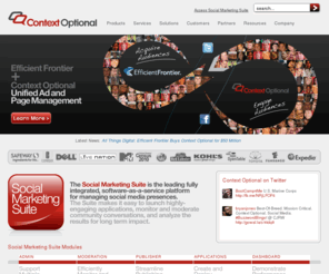 ctx.ly: Context Optional
Context Optional builds presence for brands in social media, including Facebook and Twitter"