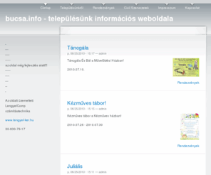 bucsa.info: bucsa.info - településünk információs weboldala
