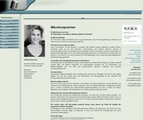 mikrofonsprechen.de: Startseite
Professionelle Sprecherausbildung nach dem ariadne system, ist ein mehrgliedriges Kursangebot zur Fortbildung professioneller Schauspieler, Sprecher und Medienschaffender, das die Punkte Mikrofonsprechen nach dem ariadne system zur Methodik entwickelt hat.