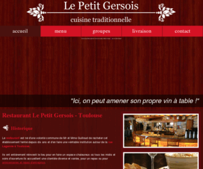 restaurant-lepetitgersois-31.com: Restaurant Toulouse 31 - Le Petit Gersois - Restaurant Saint Cyprien Toulouse - Haute Garonne
Le Petit Gersois est un restaurant situé dans le quartier de Saint Cyprien à Toulouse, sur la rive gauche de la Garonne.